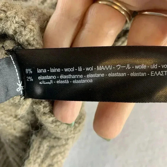 ZARA Women’s M Brown Limited Edition Wool Blend Bodysuit‎ NWT Bloggers Favorite - Picture 8 of 9